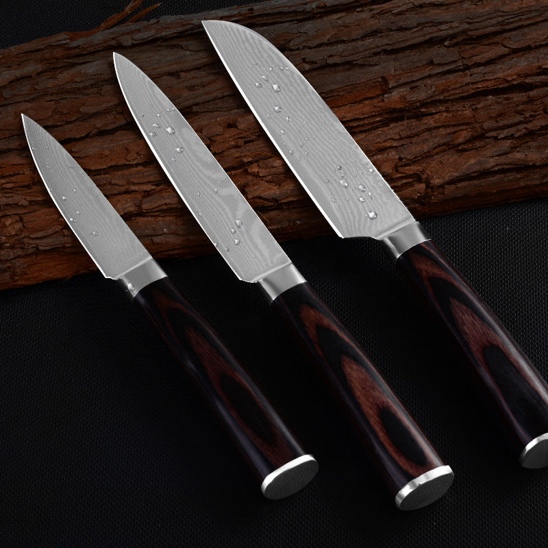 Couteau Santoku Damas - Polyvalent Japonais