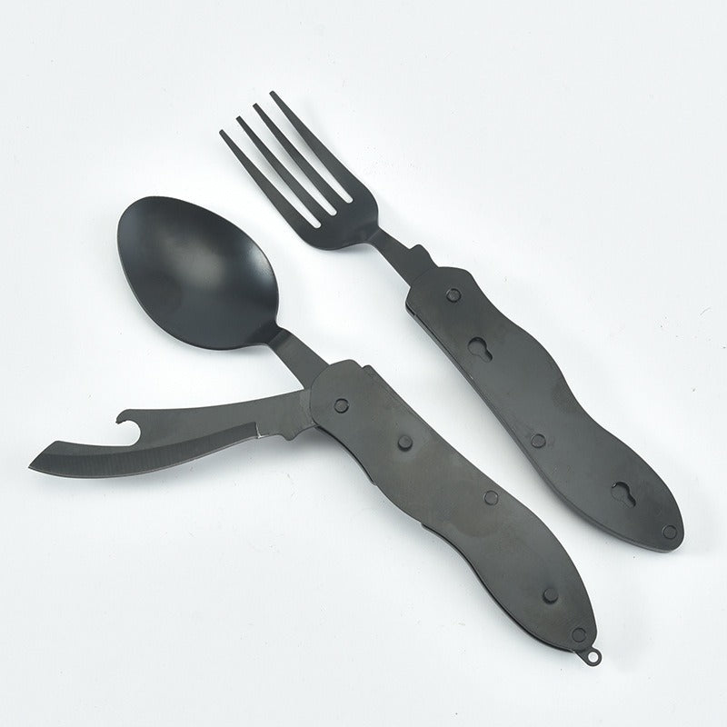 Stainless Steel Camping Detachable Knife Fork And Spoon