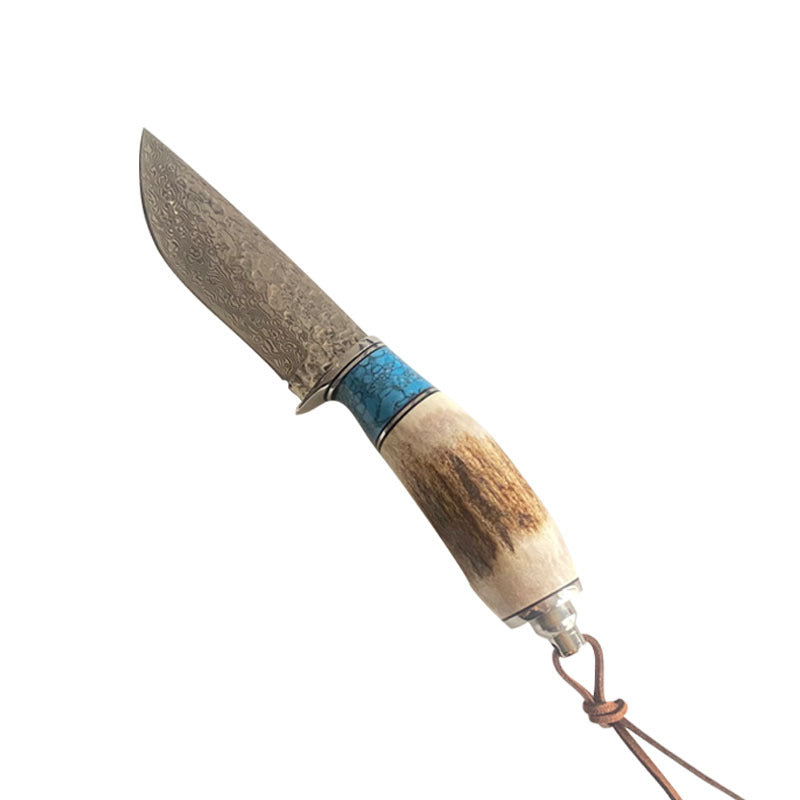 Couteau de Chasse Damas — Bois de Cerf