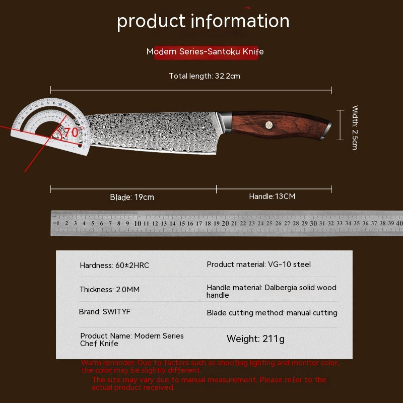 Couteau de Chef Damas — Manche G10