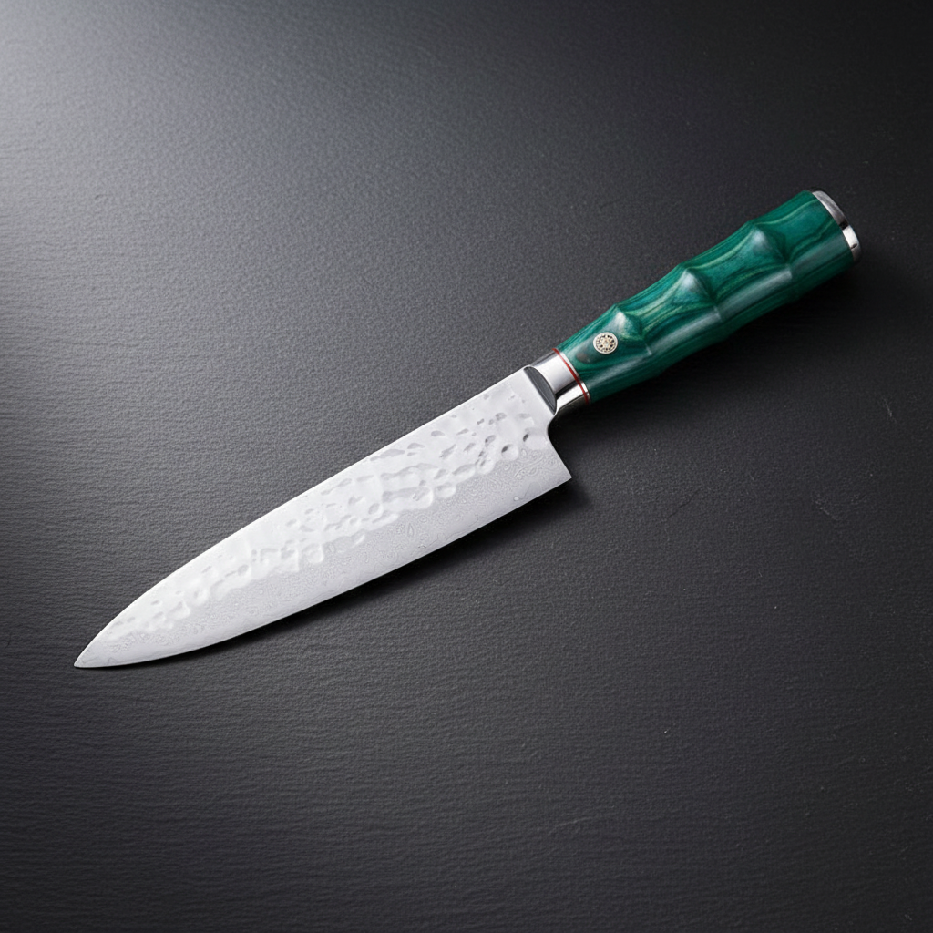 Couteau Gyuto Damas VG10 20 cm — Manche Bois