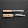 Coffret Cadeau 2 Couteaux Damas — Chef + Santoku