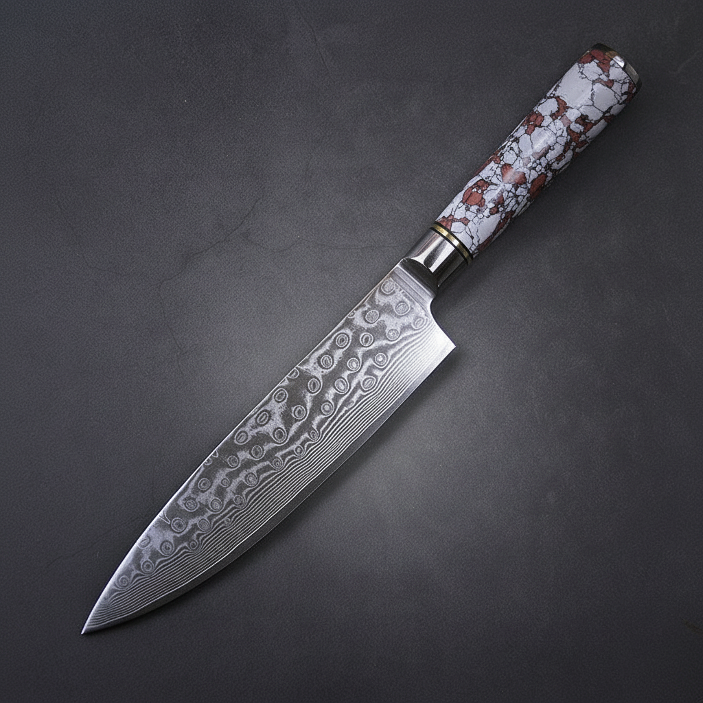 Couteau de Chef Damas — Manche Ivoire