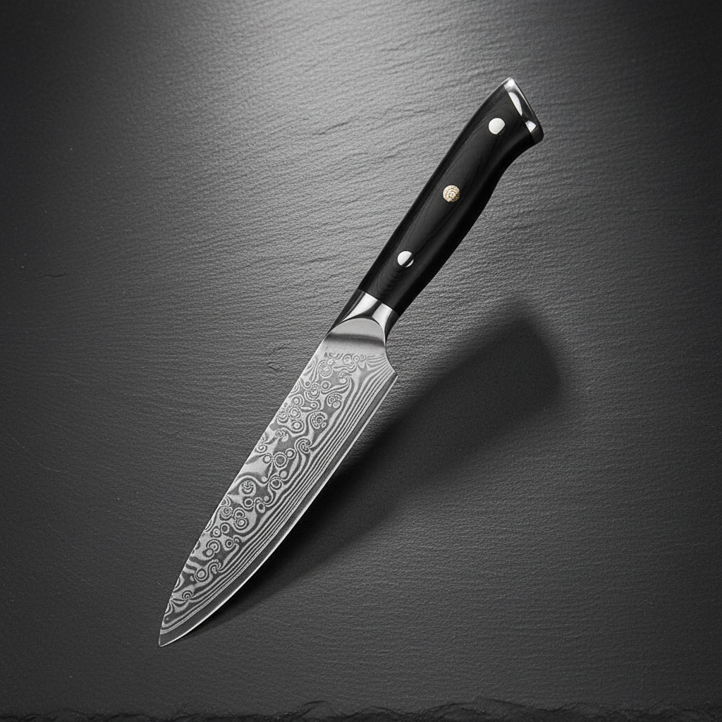 Couteau à Trancher Damas — Manche G10
