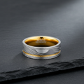 Bague en Acier de Damas — L'Anneau du Calife