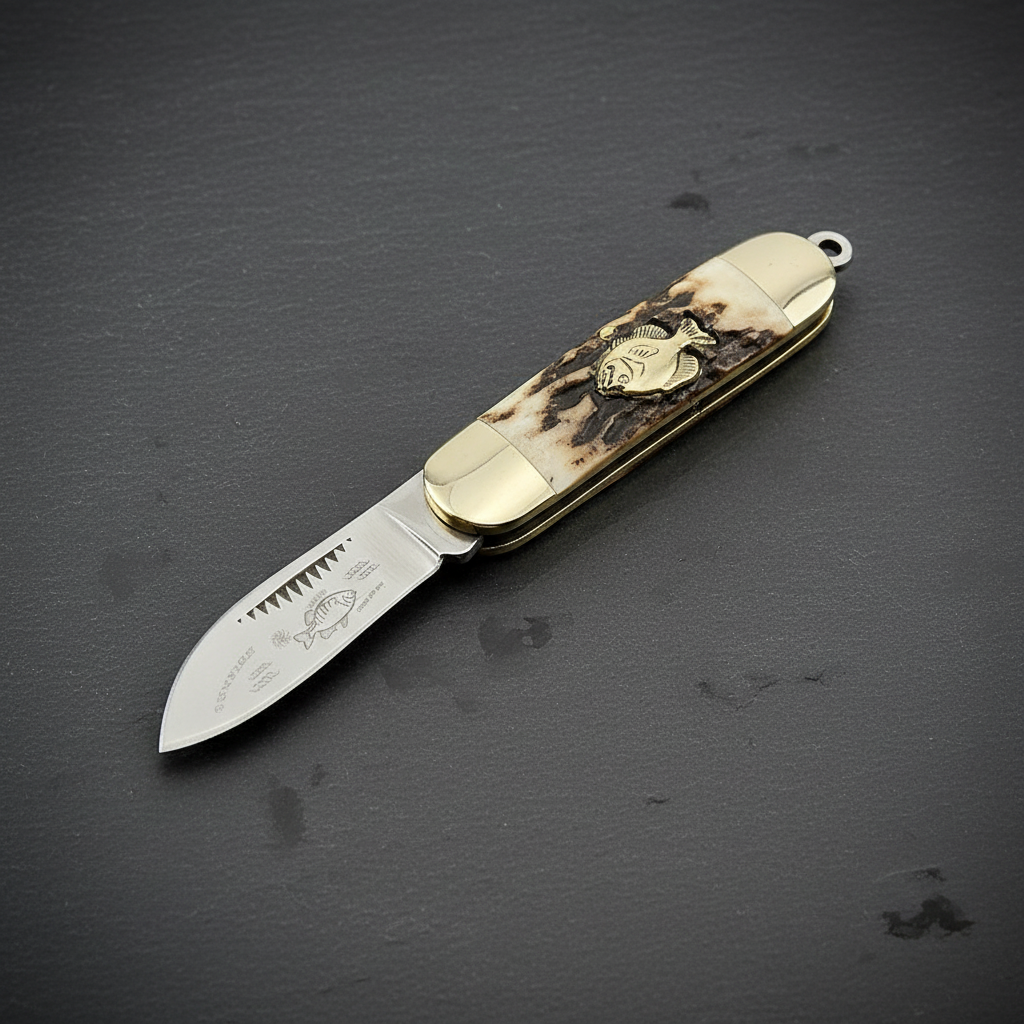 Canif Pliant Damas — Manche Bois de Cerf